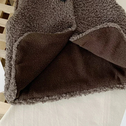 Autumn Winter Baby Plus Velvet Waistcoat Teddy Hair Coat