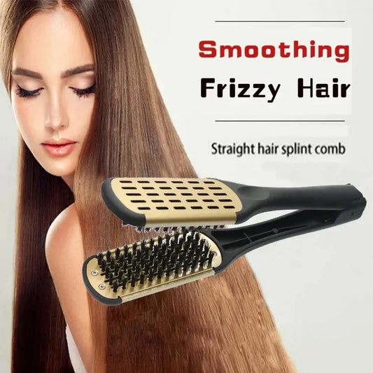 Pro Hairdressing Straightener Hairbrush
