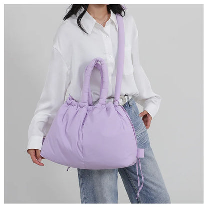 Down Padded Jacket Single Shoulder Tote Bag