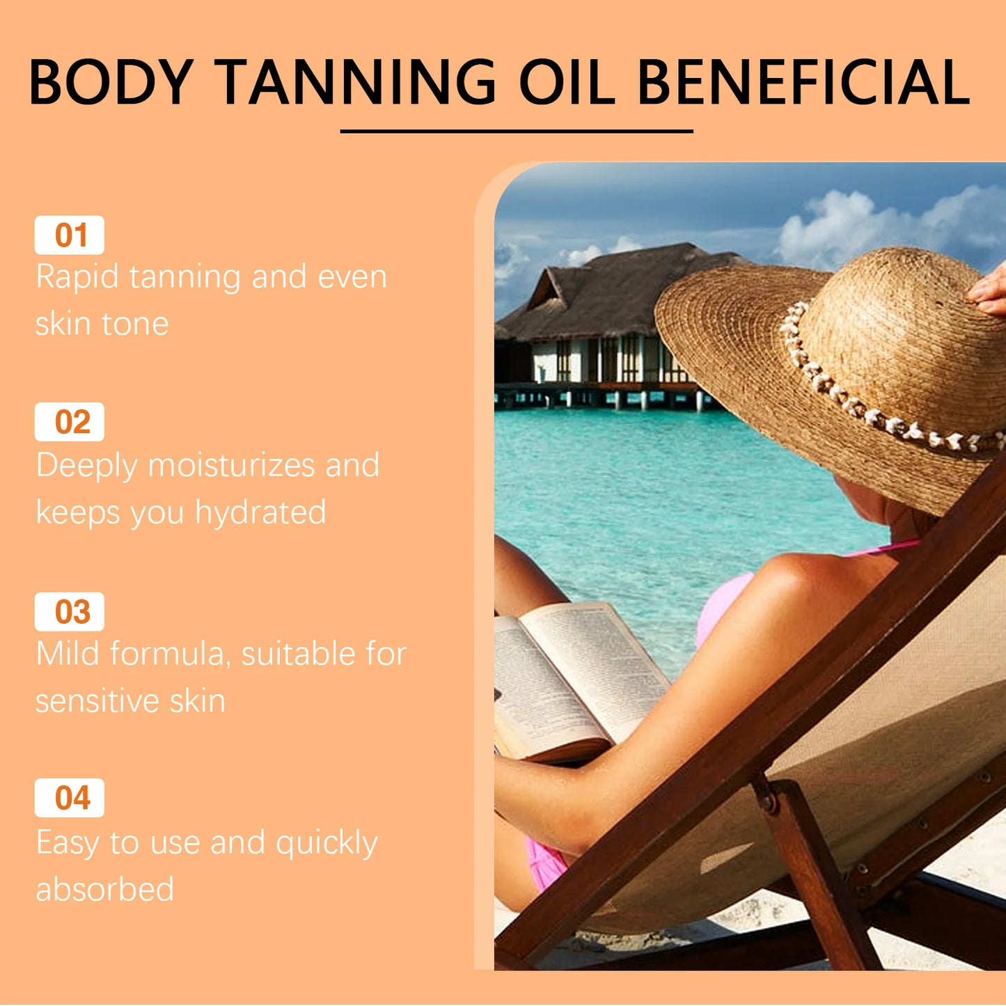 Aloe Vera Tanning Serum Body Bronzing & Sun Tan Lotion