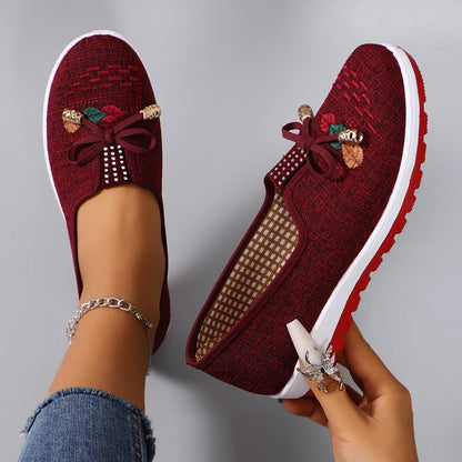 Mesh flat casual sneakers shoes