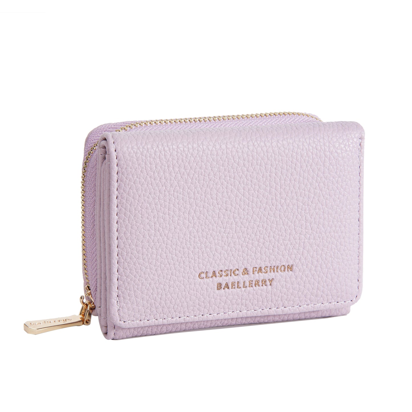 Leather Short Tri-Fold Card Wallet