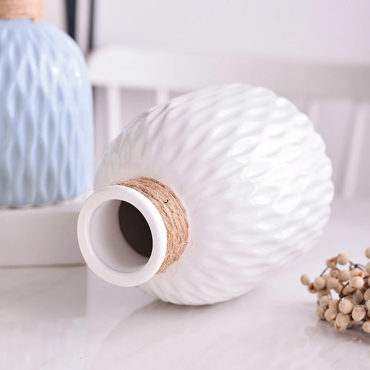 1PC Water Ripple Plastic Vase Wave Flower Pot