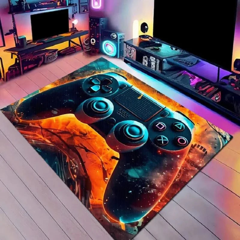 1PC Cyberpunk Style Gamepad Crystal Velvet Carpet
