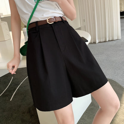 High Waist Cotton Linen Wide Leg Pants