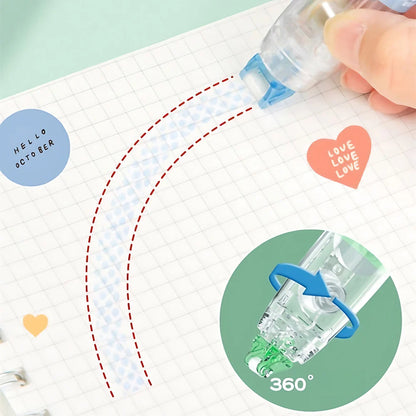 360° Rotatable Dots Glue Roller Double Sided Tape Pen