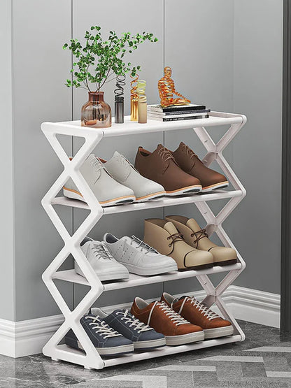 4Layer X-Type Multi Layered Space Saving Shoe Rack