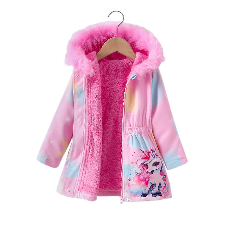 Winter Autumn Cotton Unicorn padded Big Thicken Warm Jacket