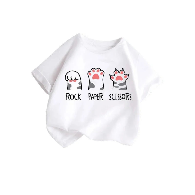 Cat Candy Funny Short Sleeve Baby Girl T-shirt