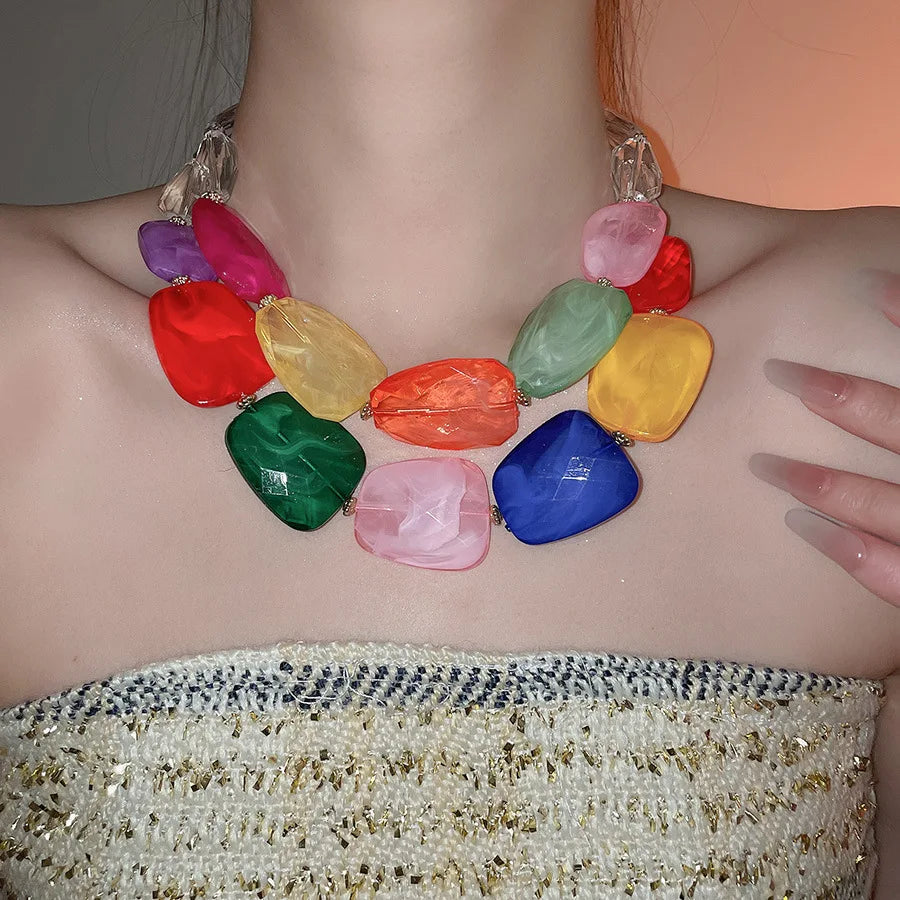 Bohemian Acrylic Choker Necklaces