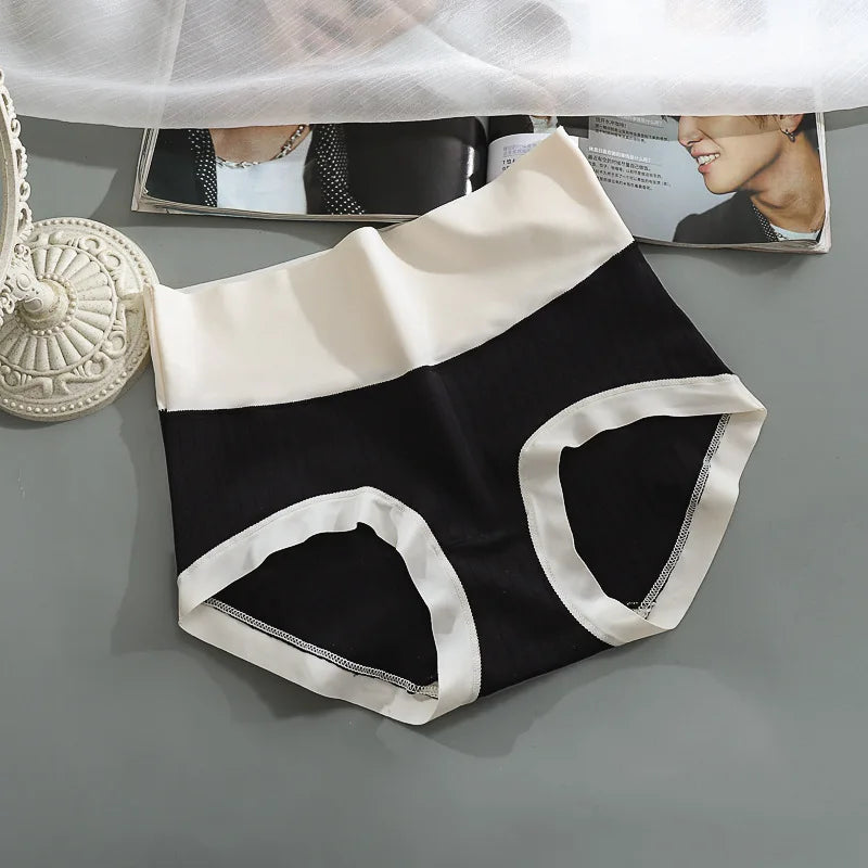 Lencería de algodón de talle alto y seda de hielo