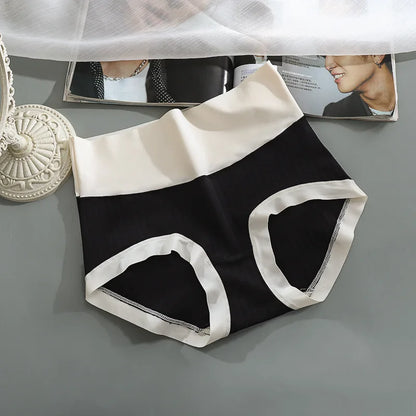 Lencería de algodón de talle alto y seda de hielo