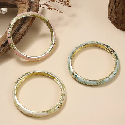 3 Pcs small Flower enamel bracelet
