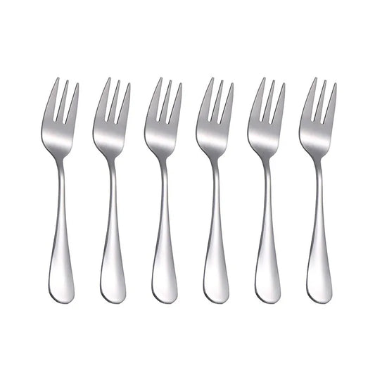 6pcs Stainless steel cutlery fruit forks dessert forks