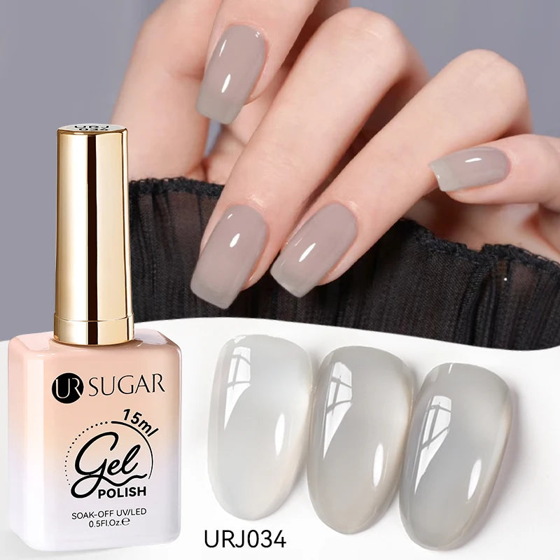 SUGAR Jelly Milky White Translucent Gel Polish