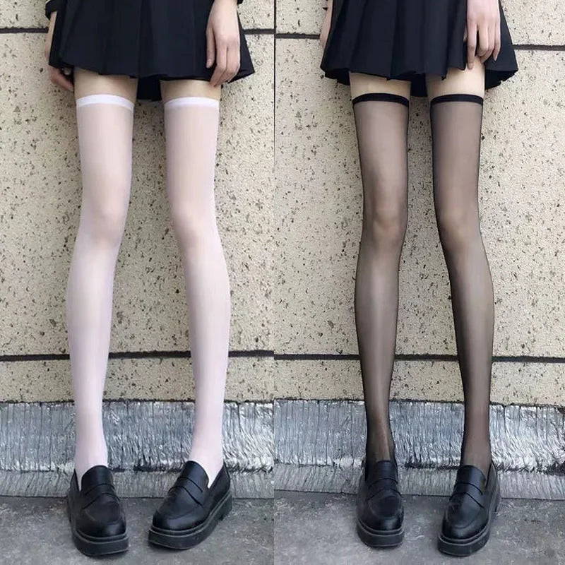 Thin Lace Transparent  High Long Socks