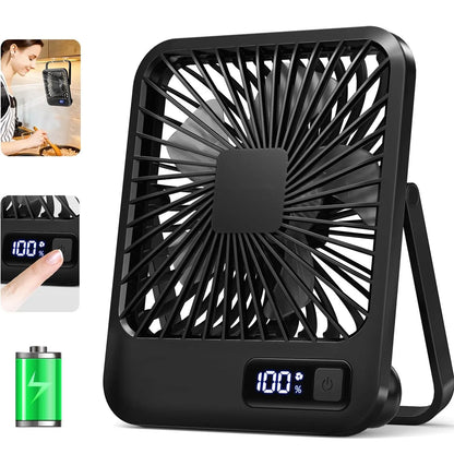Desk Fan Portable USB Rechargeable Fan