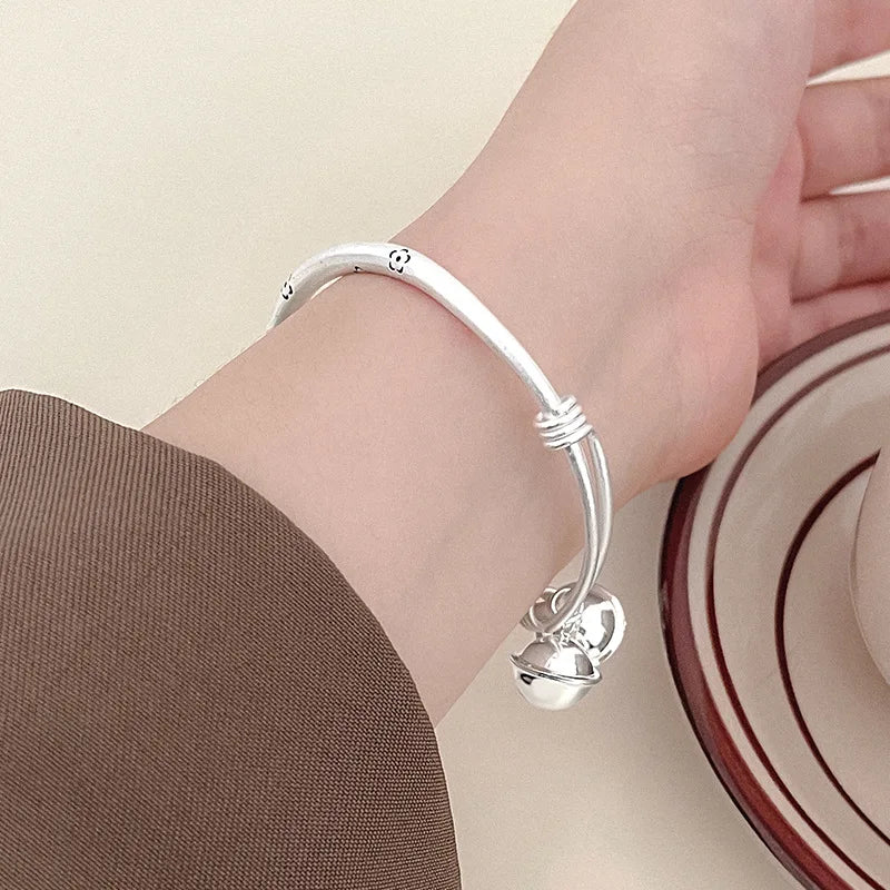 925 Sterling Silver Bangle Bracelet Set