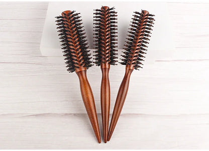 Wood Handle Round Rolling Brush
