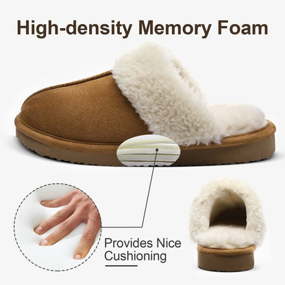 Crestar Winter Home Warm Comfortable Fur Slippers
