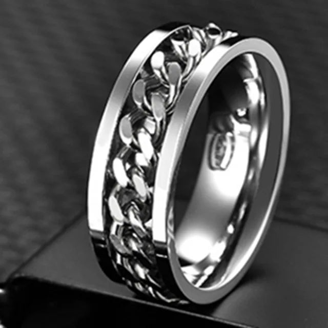 Cool Stainless Steel Rotatable Ring