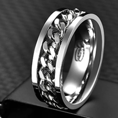 Cool Stainless Steel Rotatable Ring