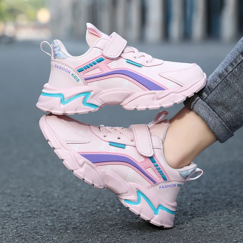 Leather Lightweight Running Sports Sneakers