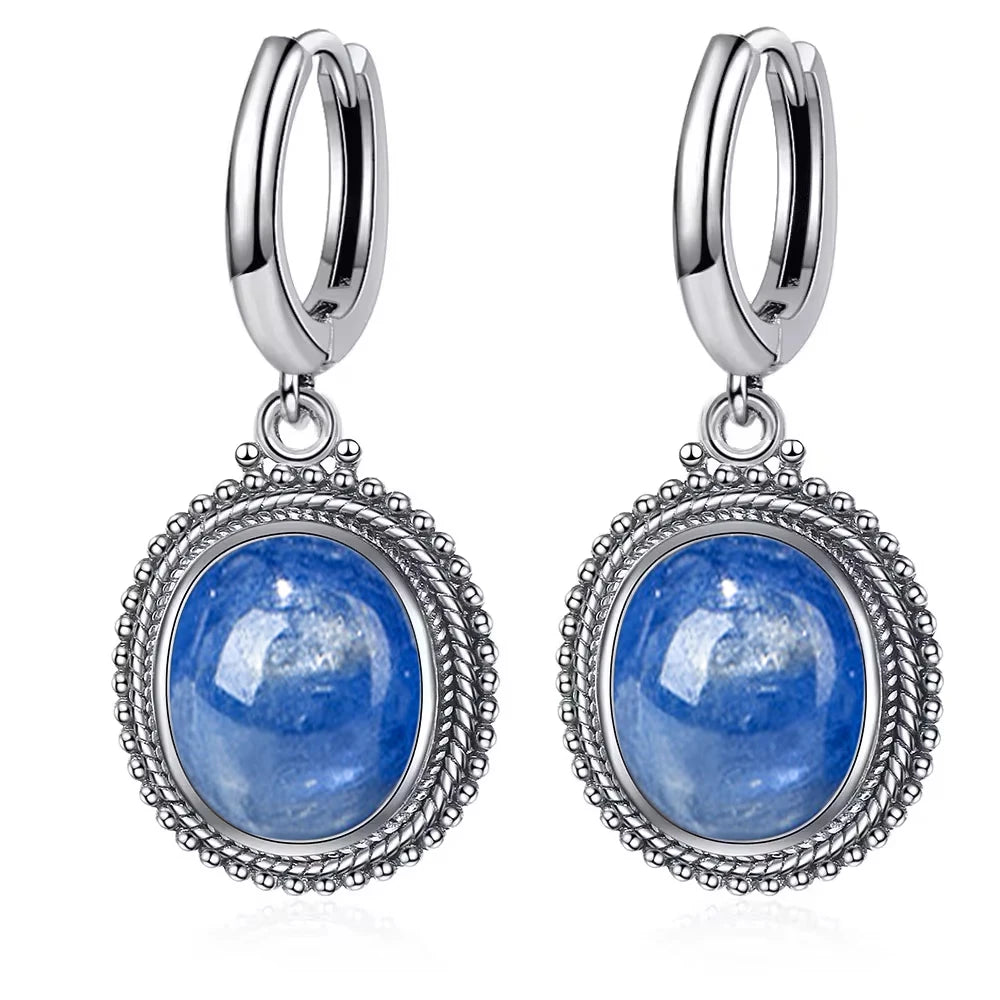 925 Sterling Silver Natural Labradorite Earrings