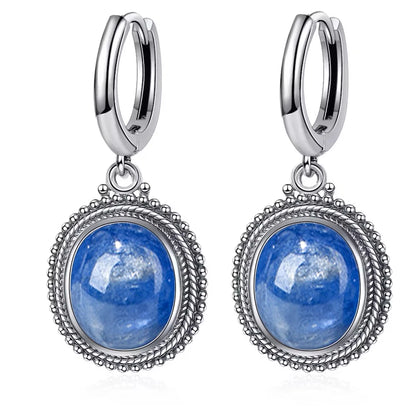 925 Sterling Silver Natural Labradorite Earrings