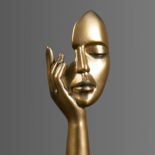 Resin Abstract Mask Statues Decor Gift
