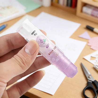 1-4Pcs Cute Colorful Solid Glue Sticks High Viscosity Glue for Paper