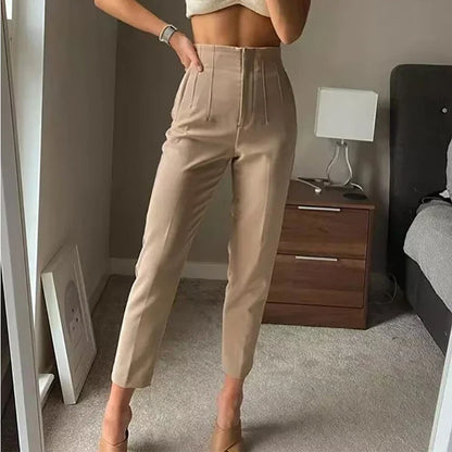 Office Wear High waist Formal Pants