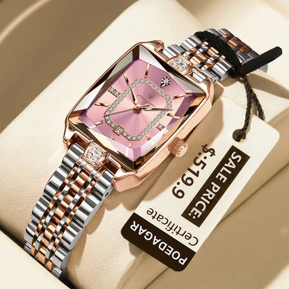 Luxury Rectangle Waterproof Quartz Watches