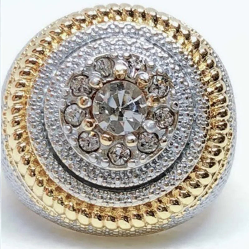 Milangirl Clear Cubic Zircon Luxurious Round Ring