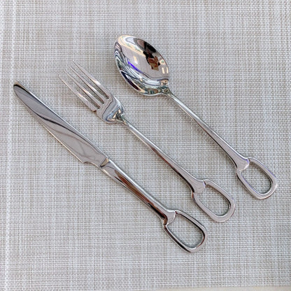5Pcs Luxury Tableware Stainless Steel Knife Fork Spoon Cutlery Set