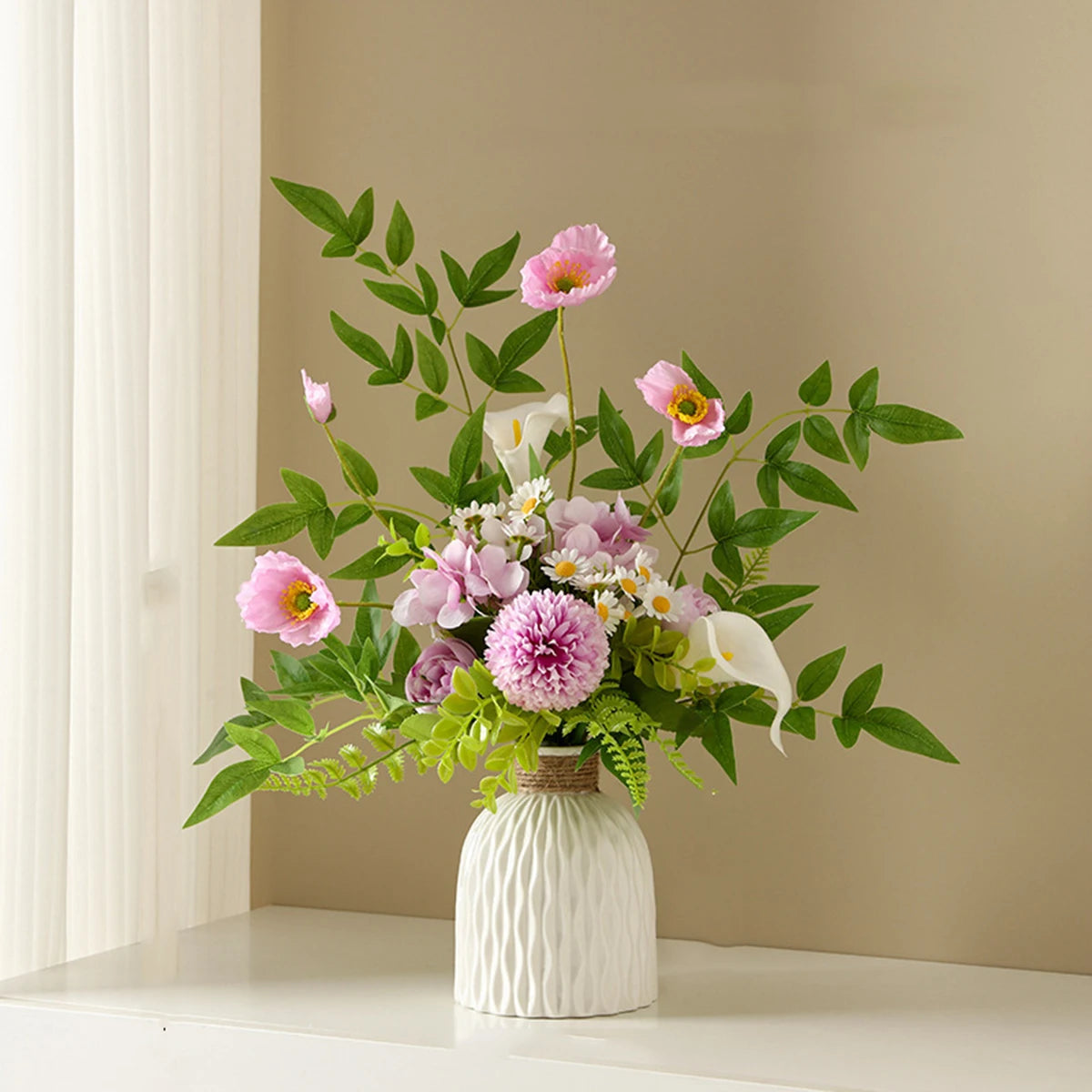 1PC Water Ripple Plastic Vase Wave Flower Pot