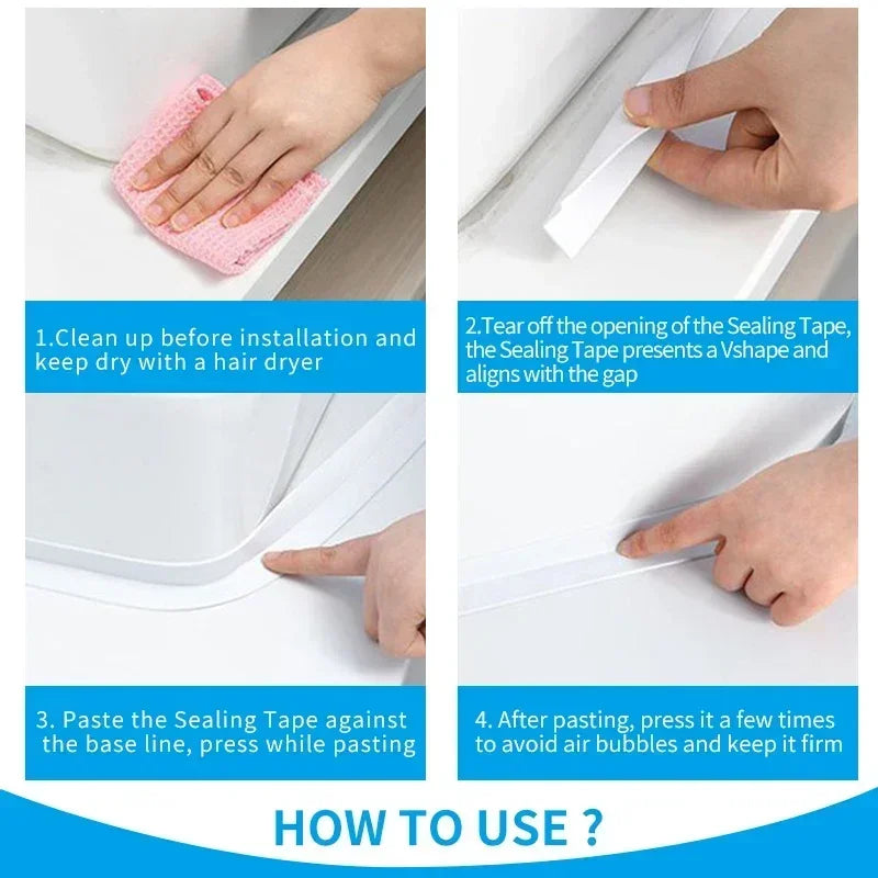 1/2/3.2M Self-adhesive Sealing Tape Wall Stickers