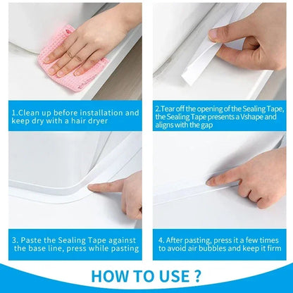 1/2/3.2M Self-adhesive Sealing Tape Wall Stickers