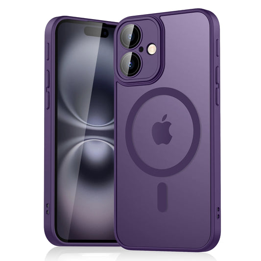 Magnetic Matte Translucent Shockproof iPhone Wireless Charge Cover