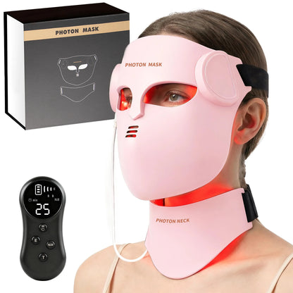 Portable Silicone LED Face Mask 8 Colors LED Red Light Near Infrared Therapy Facial Mask Repair Skin Wireless