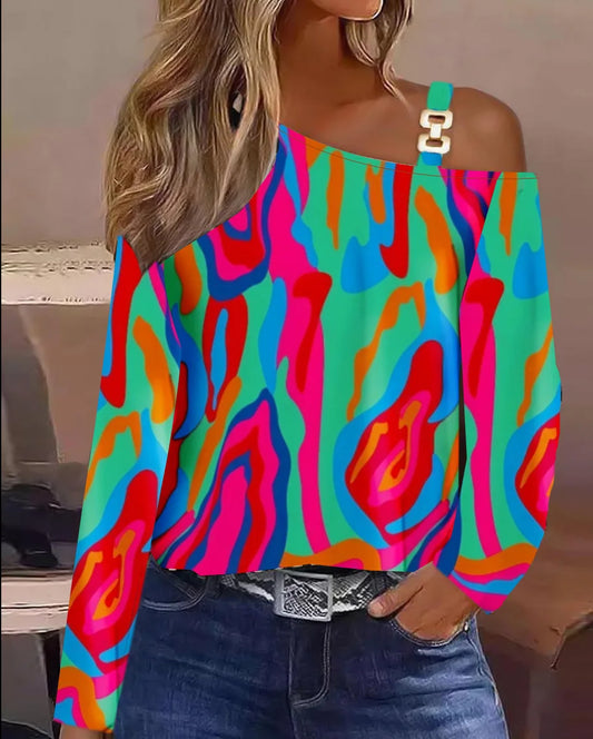 Sexy Loose One Shoulder Blouse