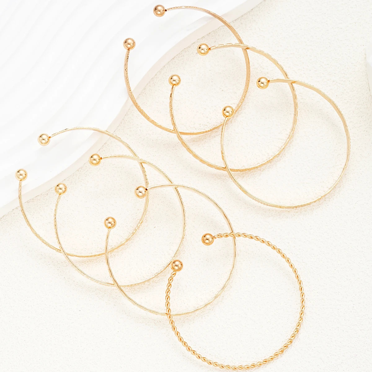 DANA 7 Pcs/Set Punk Gold Bracelets