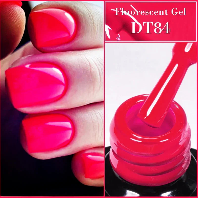 7ml Red Series Gel Nail Polish Glitter