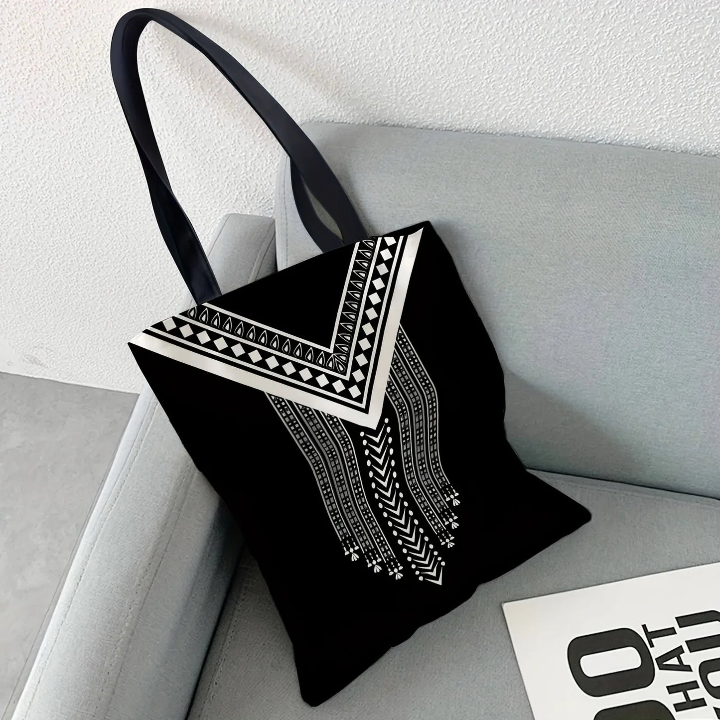 Polyester Keffiyeh Scarf Tote Bag