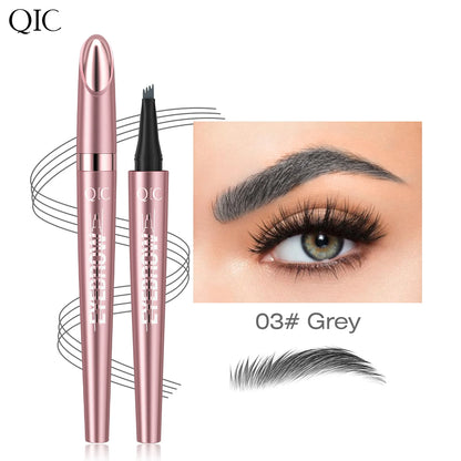 4 Fork Tip Eyebrow Pencil 3D Microblading Waterproof
