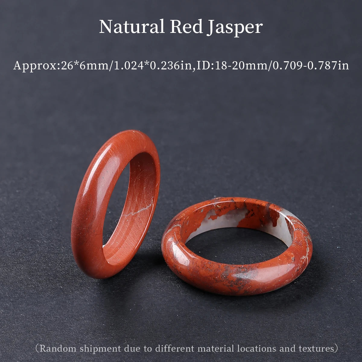 1 Pc Natural Crystal Stone Energy Healing Ring