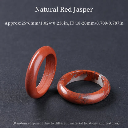 1 Pc Natural Crystal Stone Energy Healing Ring