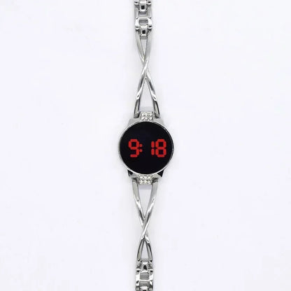 LED Touch Screen Steel Electronic Watch