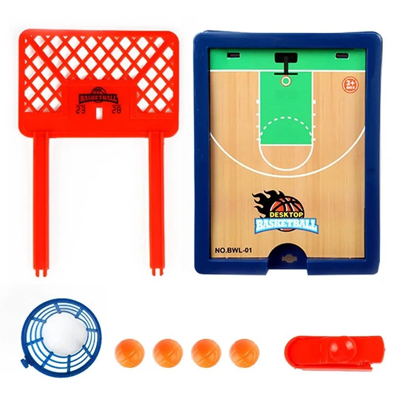 Mini Desktop Board Basketball Hoop Finger Shooting Machine Toys