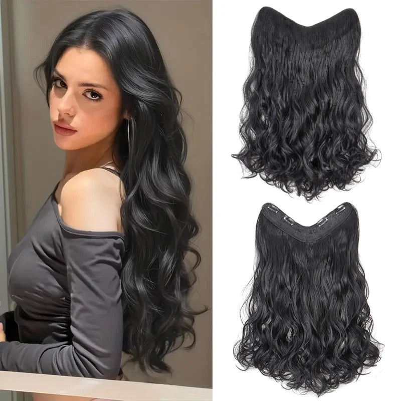 24Inch Synthetic Long Culry Hair Extension